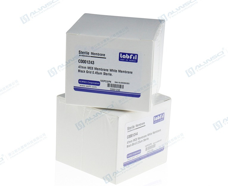 Filtro de membrana (MCE) Celulosa 0.45um 47mm Labfil ideal para la industria del agua y las aguas residuales.