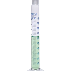 Probeta de vidrio graduada clase "A" con tapa 10 ml ISOLAB (016.01.010)