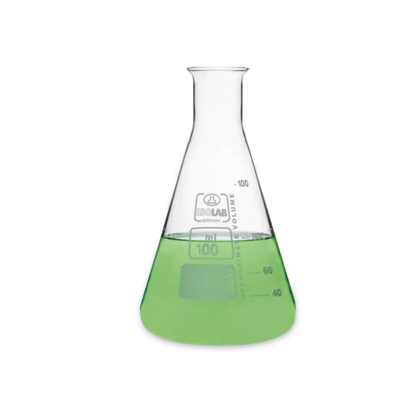 Matraz erlenmeyer de vidrio boro 3,3 x 500 ml ISOLAB (027.01.500)