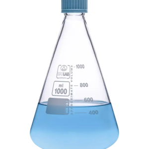 Matraz de vidrio con tapa rosca 100 ml ISOLAB (027.03.100)