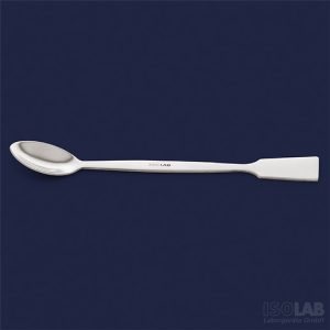 Espatula cuchara de acero inoxidable 180 mm ISOLAB (047.01.180)