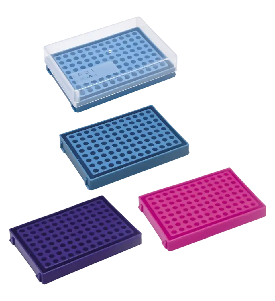 Gradilla para tubos de pcr 0.2ml 96 hoyos ISOLAB (089.03.012B)