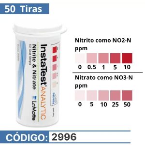 LaMotte 2996 | Tiras Reactivas de Nitratos y Nitritos