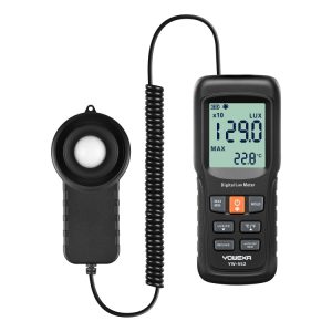 Yowexa YW-552 | Luxómetro digital portátil profesional, mide lux y temperatura