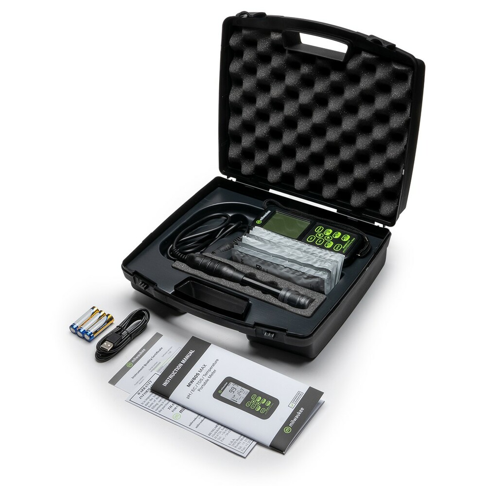 Milwaukee MW805 MAX | Medidor portátil de pH/CE/TDS/Temp - Imagen 4
