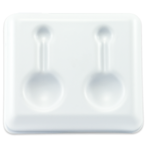 LaMotte 159 | Placa puntual – Plástico, dos pozos