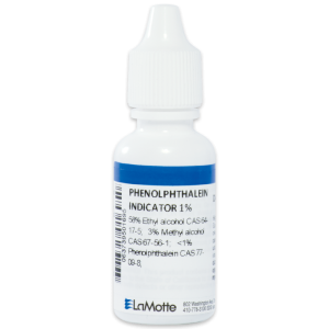 LaMotte 2246-E | Indicador de fenolftaleína, 1%, 15mL – Reactivo de titulación