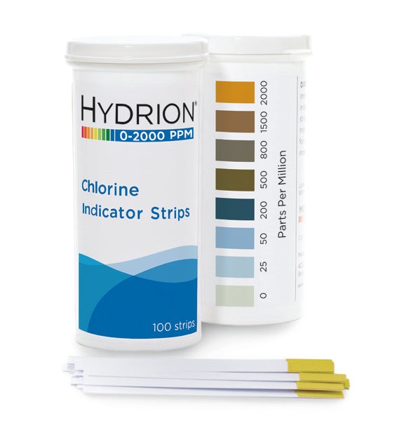 Hydrion CH-2000 | Tira Reactiva Cloro 0-2,000 ppm