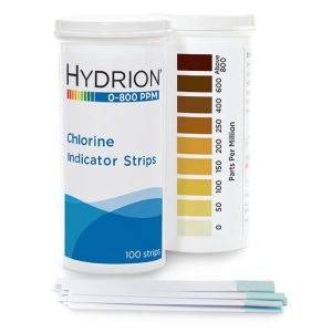 Hydrion CH-800 | Tira Reactiva Cloro 0-800 ppm (9 puntos)