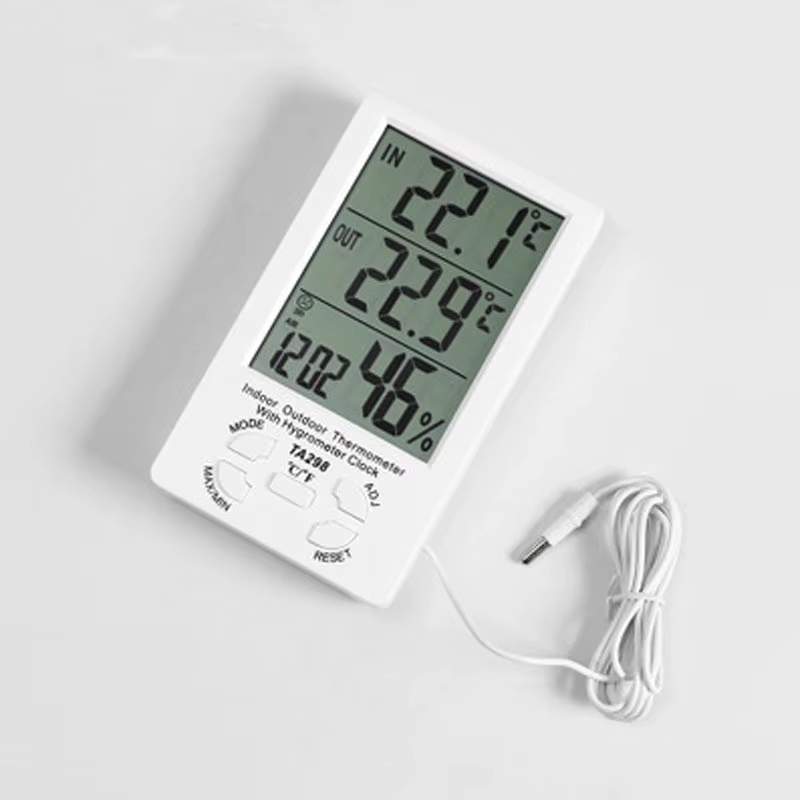 TA298 | Termohigrómetro digital ambiental para Interiores 0-50 °C Interno / -40 a 70 °C Externo. Humedad 10% a 99%